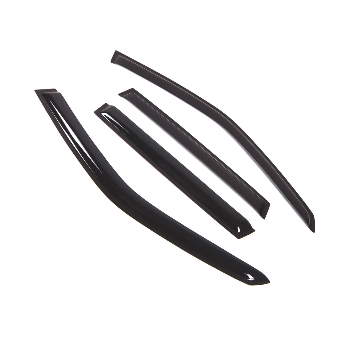 4 Pcs Dark Smoke Window Visor Deflector Rain Guard R584104