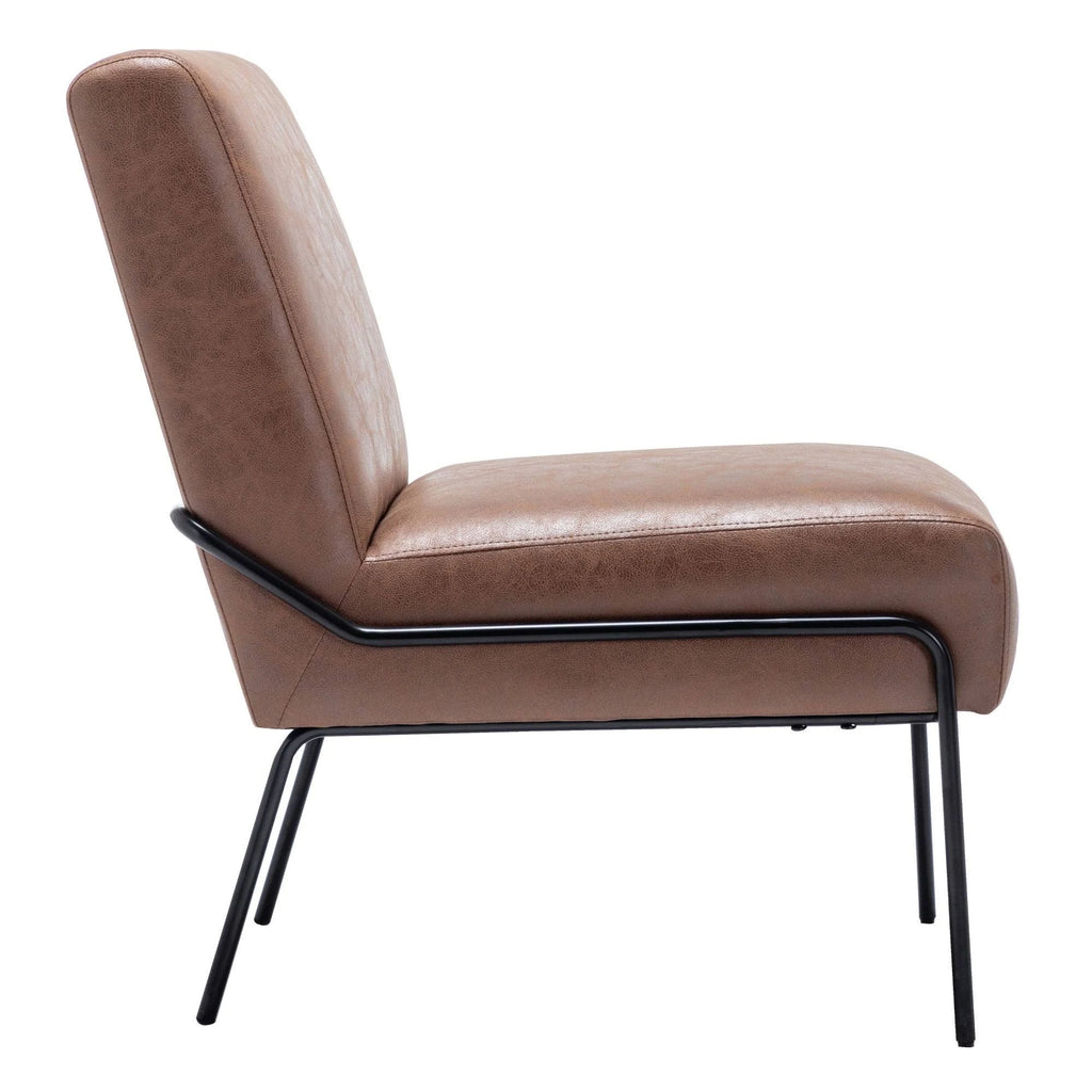 Grey Pintuck Armless Accent Chair X858