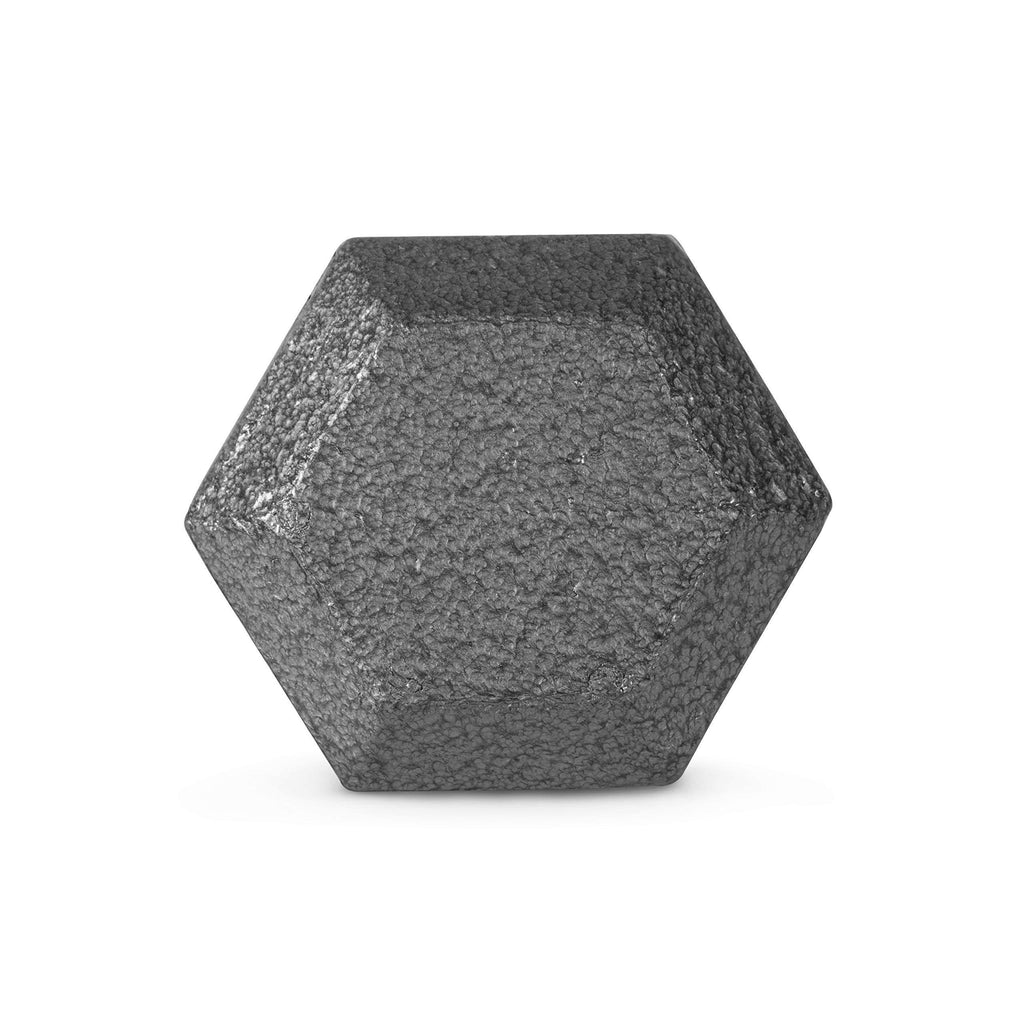 Grey Solid Hex Dumbbell 65 lbs V632