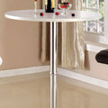 White Wood and Metal Bar Table S858