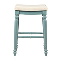 Backless Bar Stool in Blue J7453