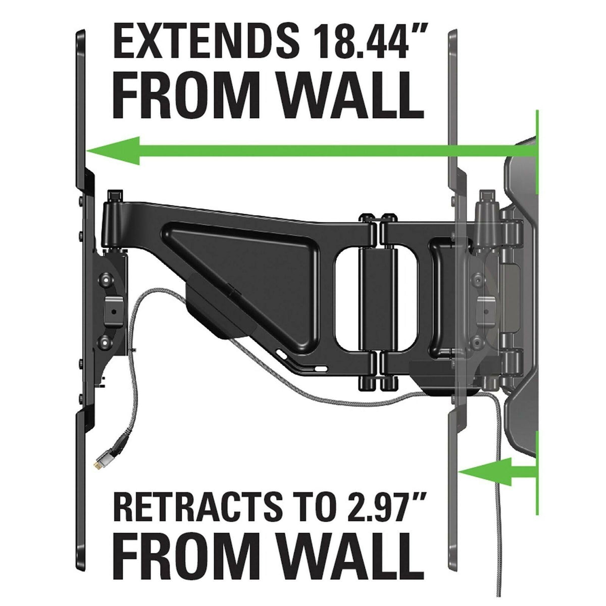 Full-Motion TV Wall Mount for 37x22 to 80x22 TVs I81126