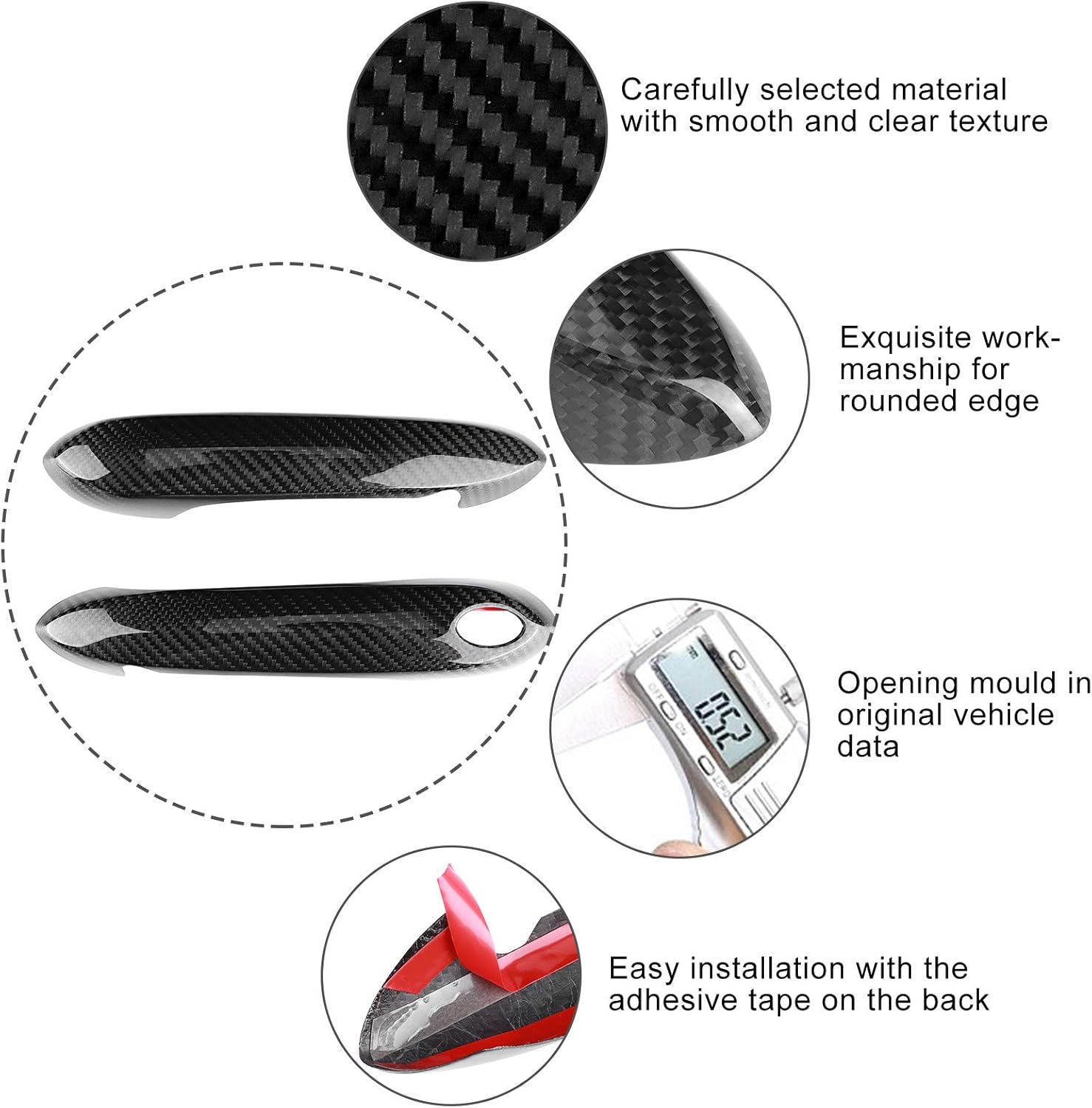 Carbon Fiber Door Handle Cover Trim for Supra A90 E720885