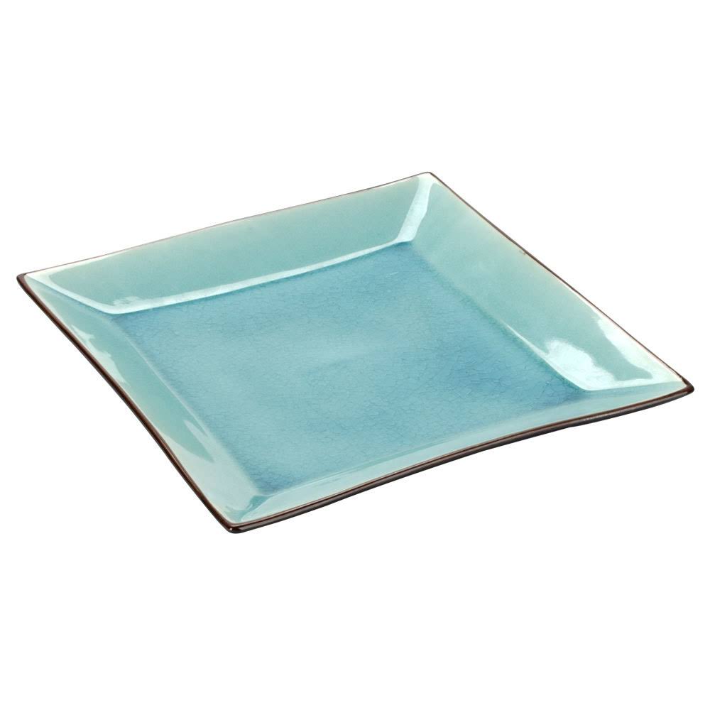 5-Inch Lake Water Blue Square Plate Q55258