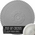 30x22OD x 1 1/4x22P Hand-Painted Ceiling Medallion E46275