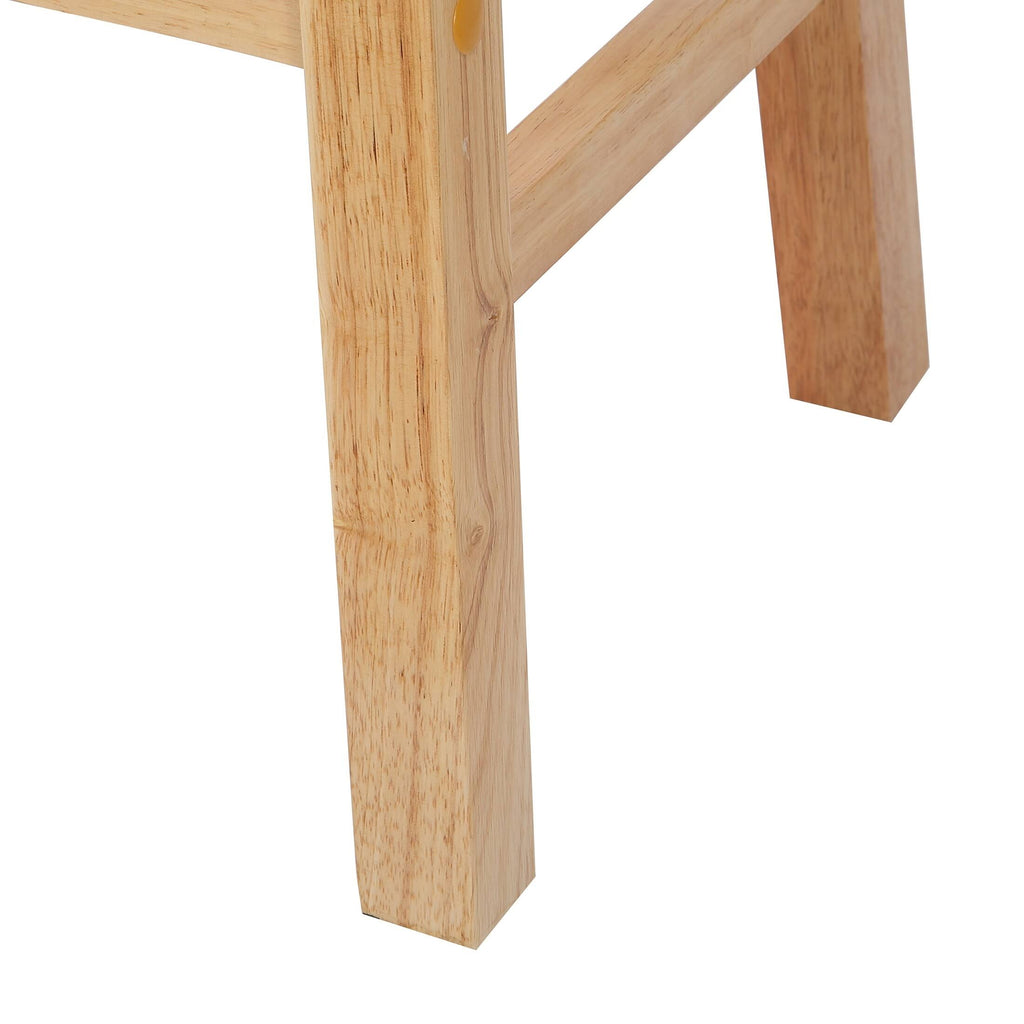 Solid Wood Saddle Counter Stool, Set of 2 V5964