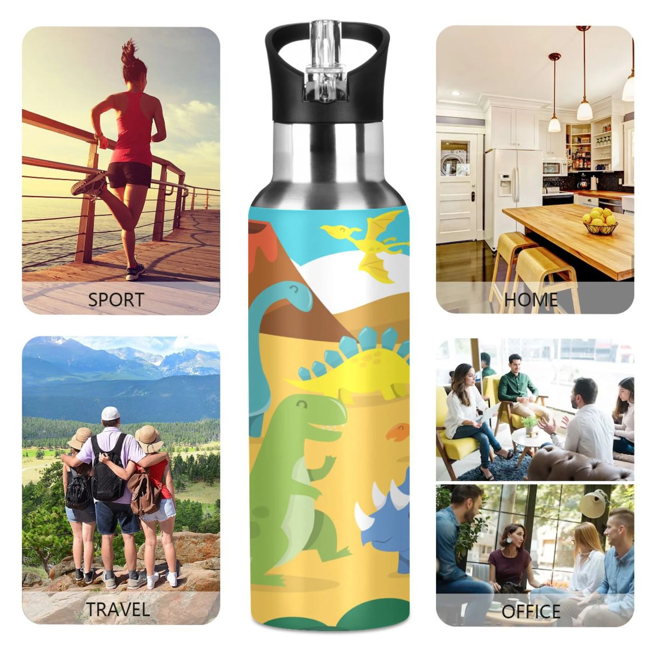 Stainless Steel Vacuum Insulated Water Bottle 20 OZ R463132