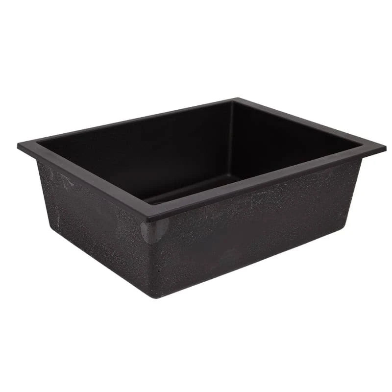 Black Granite Composite Undermount Kitchen Sink L73019