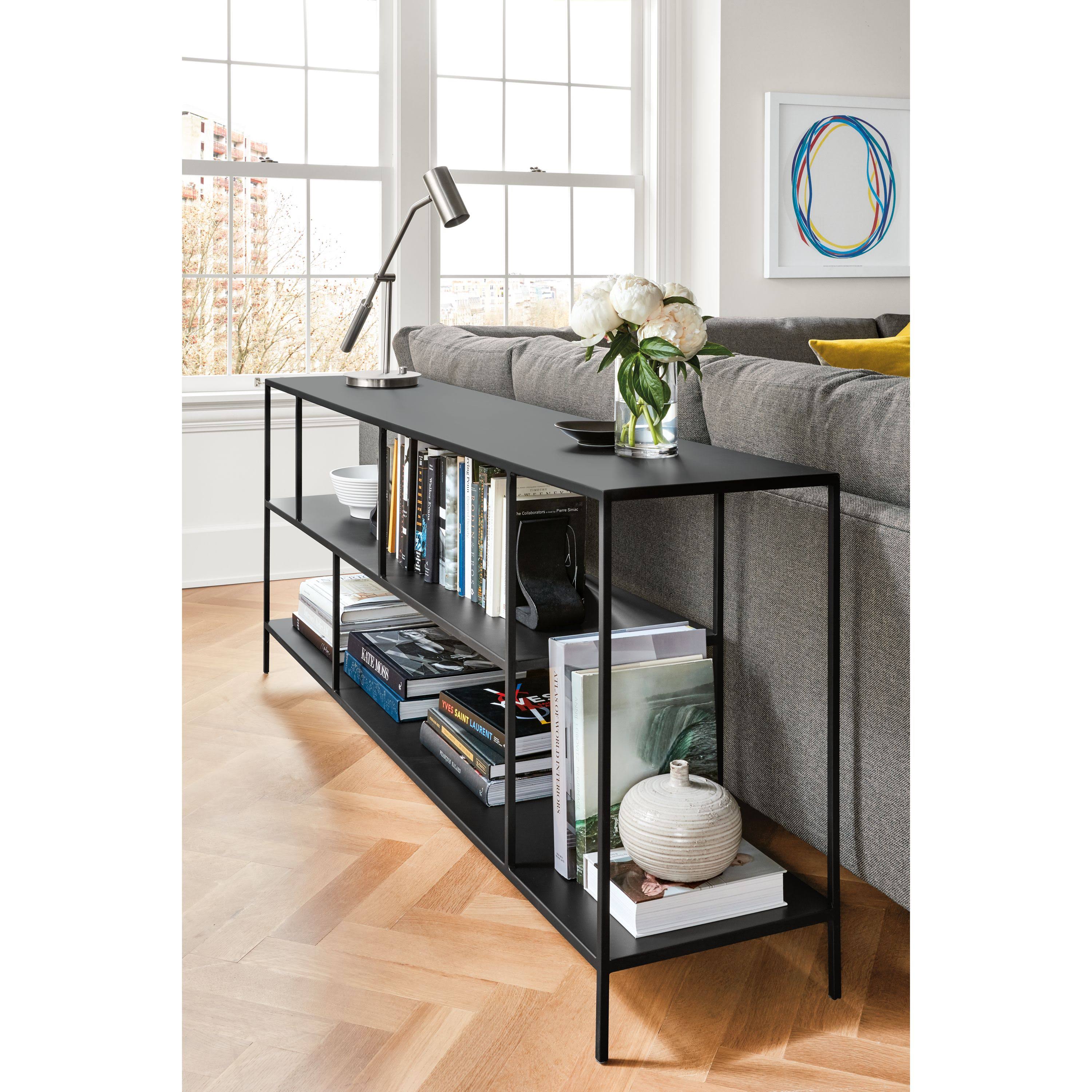 Taupe Console Bookcase W4776