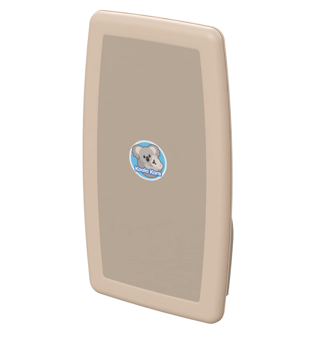 Beige Vertical Surface-Mounted Baby Changing Station-Table O747