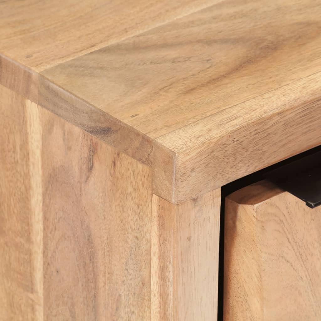 Solid Acacia Wood Bedside Cabinet J4605