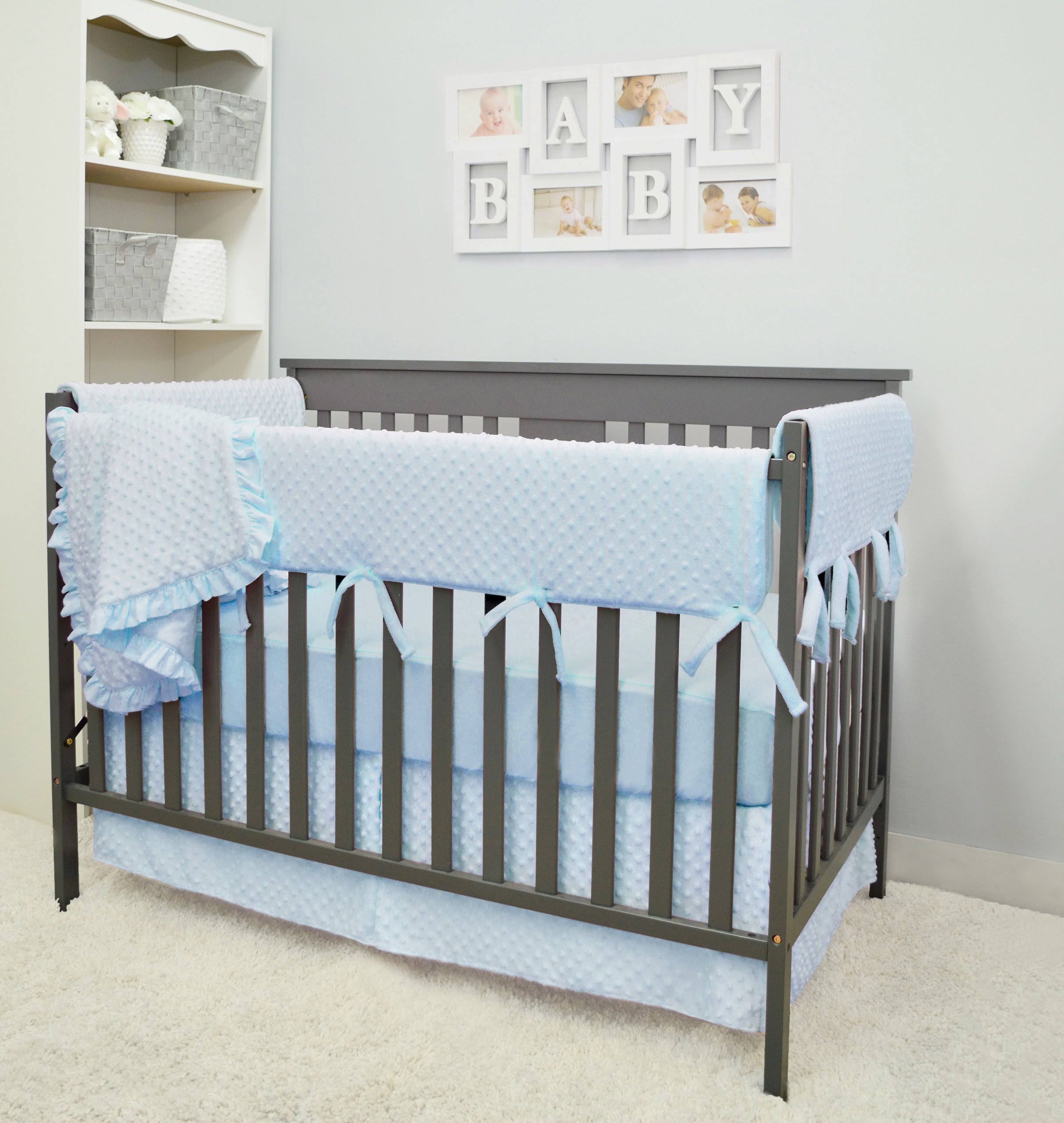 6 Piece Blue Crib Bedding Set E457178