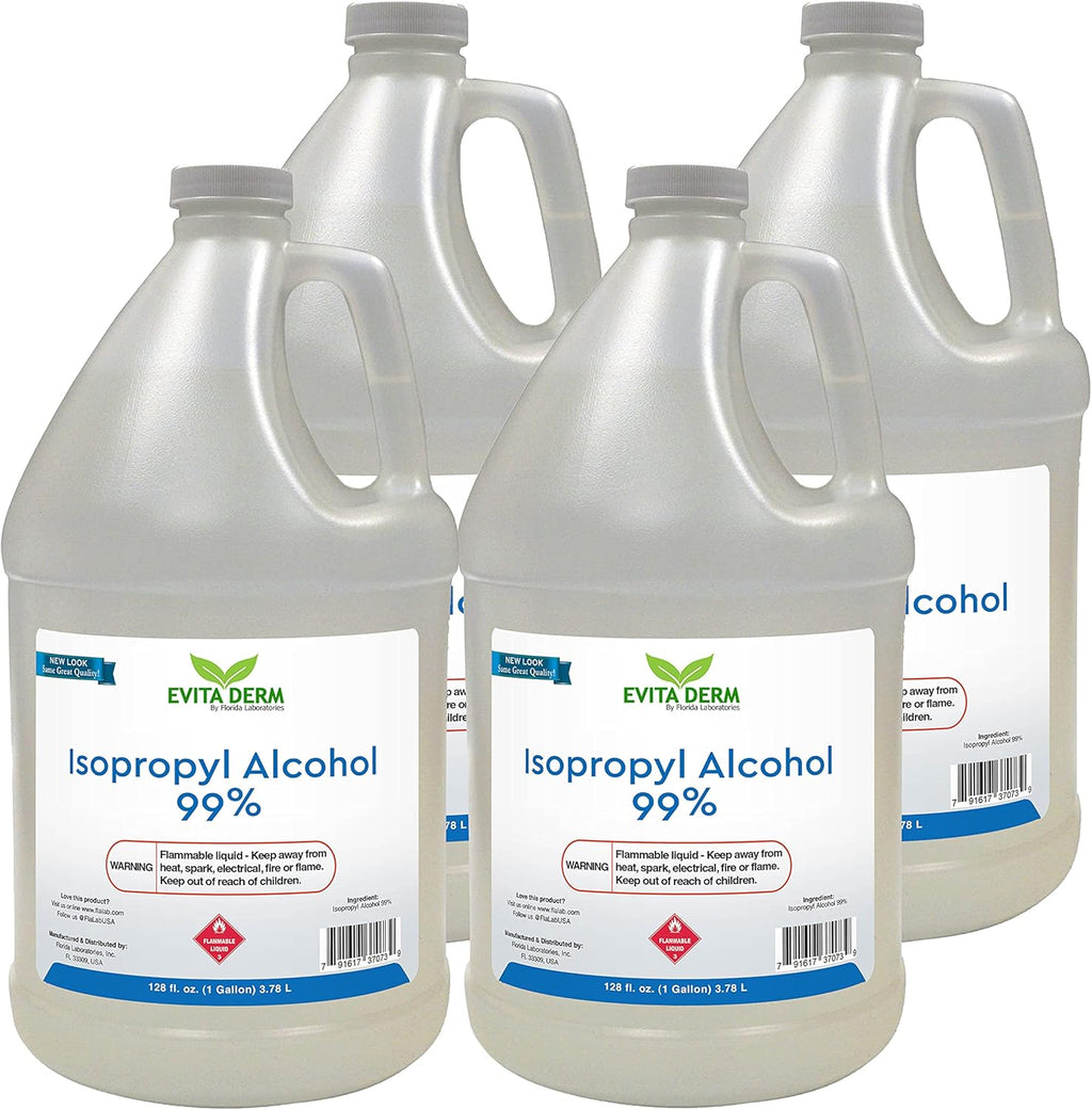 Isopropyl Alcohol 99% Anhydrous 4 Gallon Pack of 2 T379