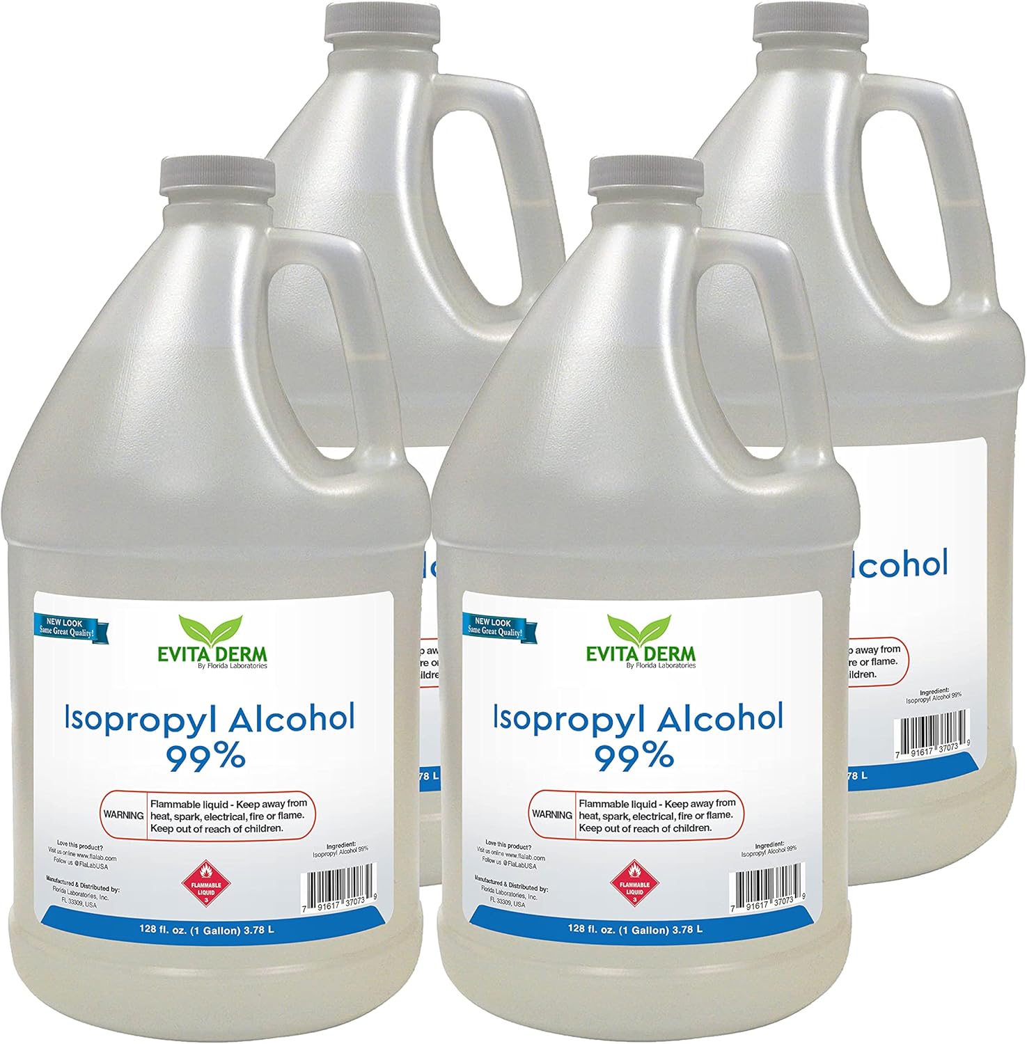 Isopropyl Alcohol 99% Anhydrous 4 Gallon Pack of 2 T379