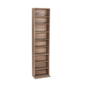 Weathered Oak Adjustable Media Cabinet D779