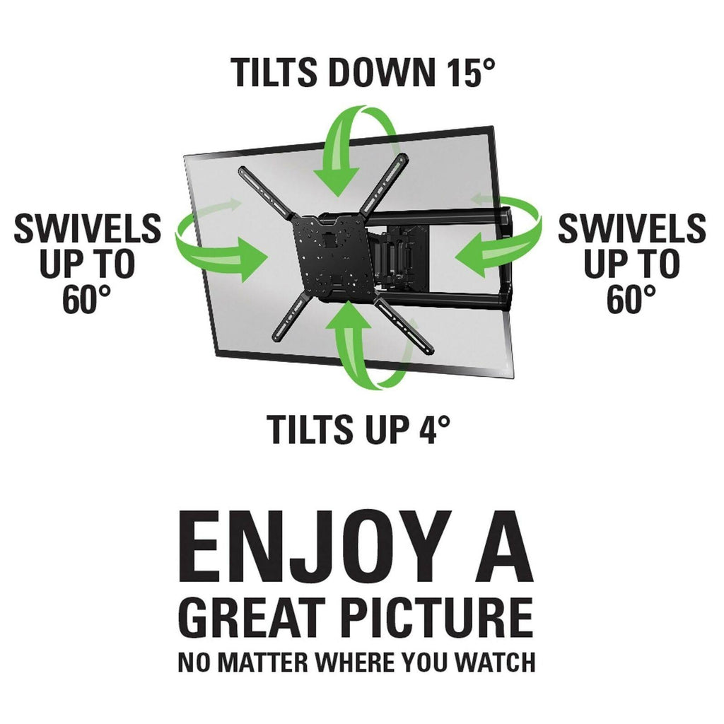 Full-Motion TV Wall Mount for 37x22 to 80x22 TVs I81126