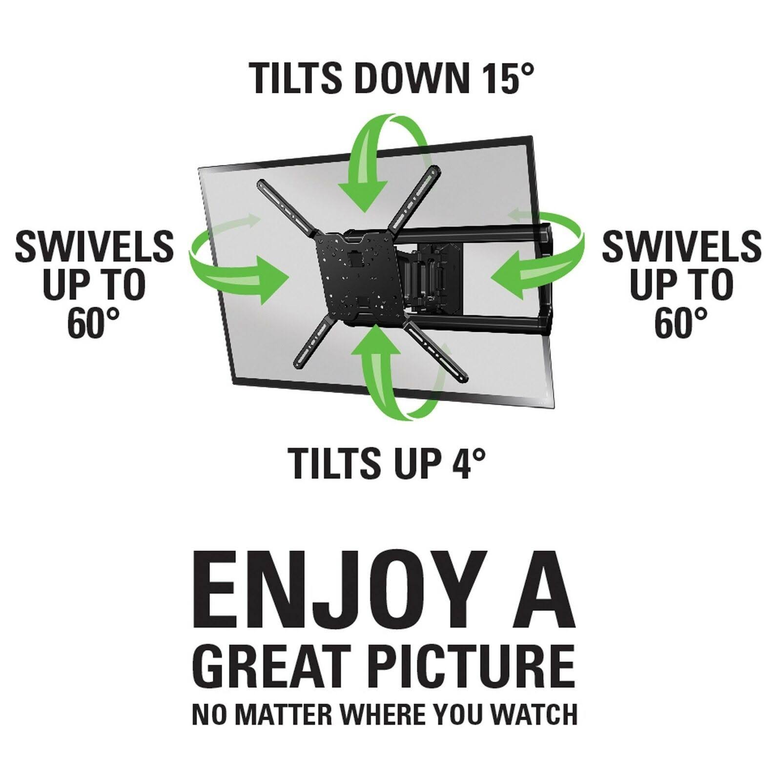 Full-Motion TV Wall Mount for 37x22 to 80x22 TVs I81126
