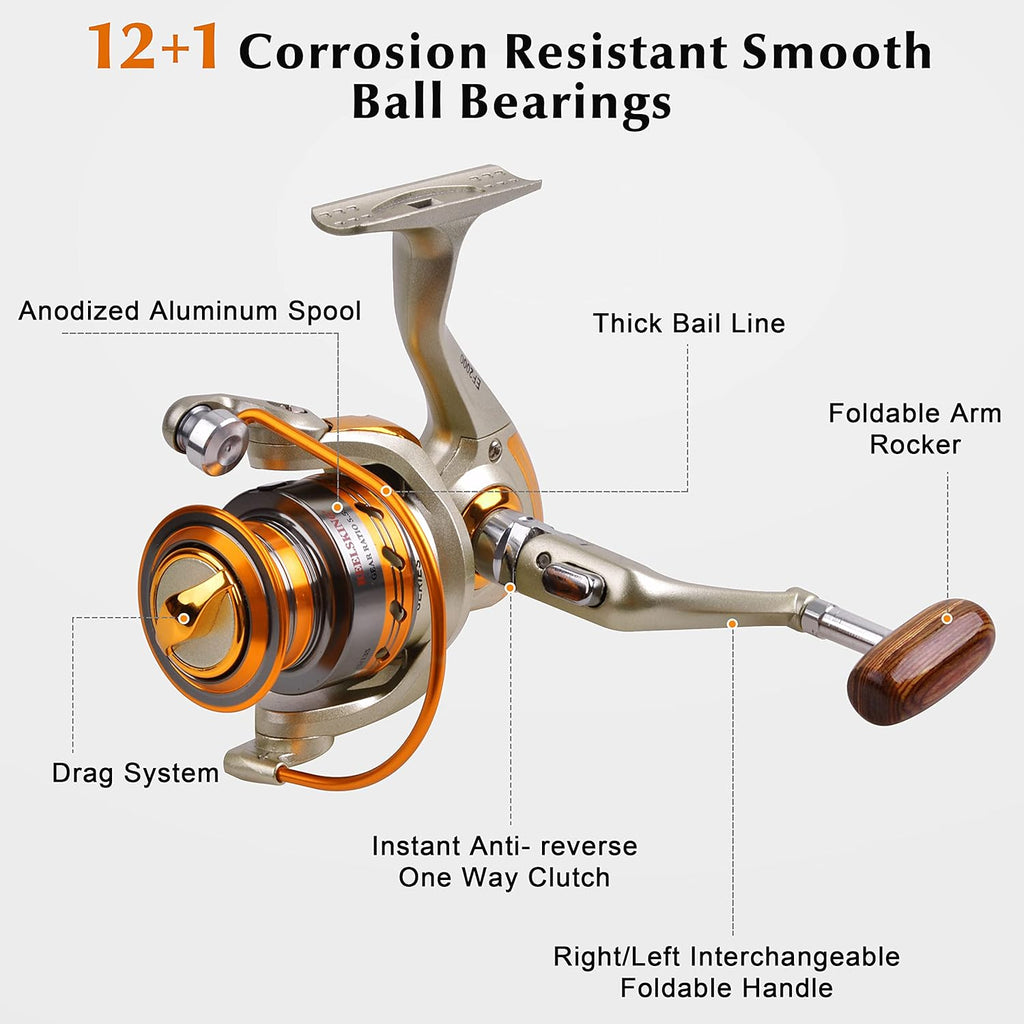 Carbon Fiber Telescopic Fishing Rod and Reel Combo Set with Carrier Bag U854669