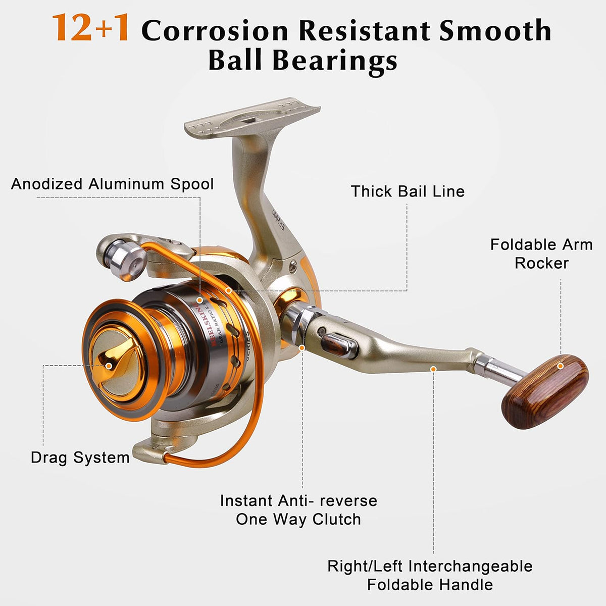 Carbon Fiber Telescopic Fishing Rod and Reel Combo Set with Carrier Bag U854669