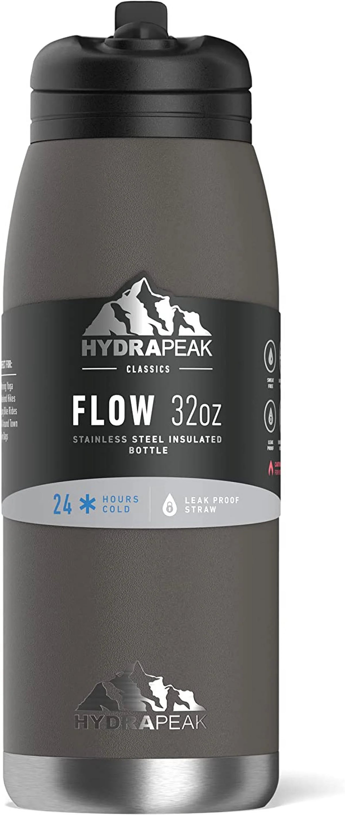 1L Insulated Stainless-Steel Water Bottle with Straw X7097