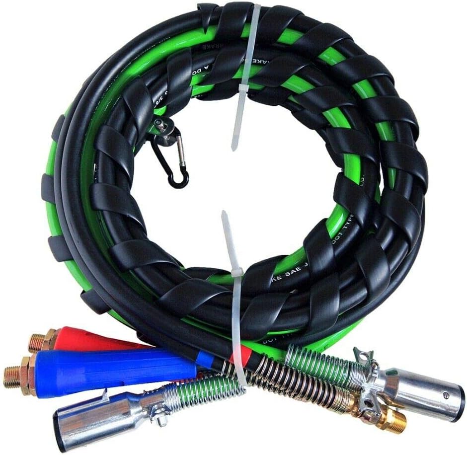 12 Ft 3-in-1 ABS Electrical and Rubber Air Line Hose Assemblies W486
