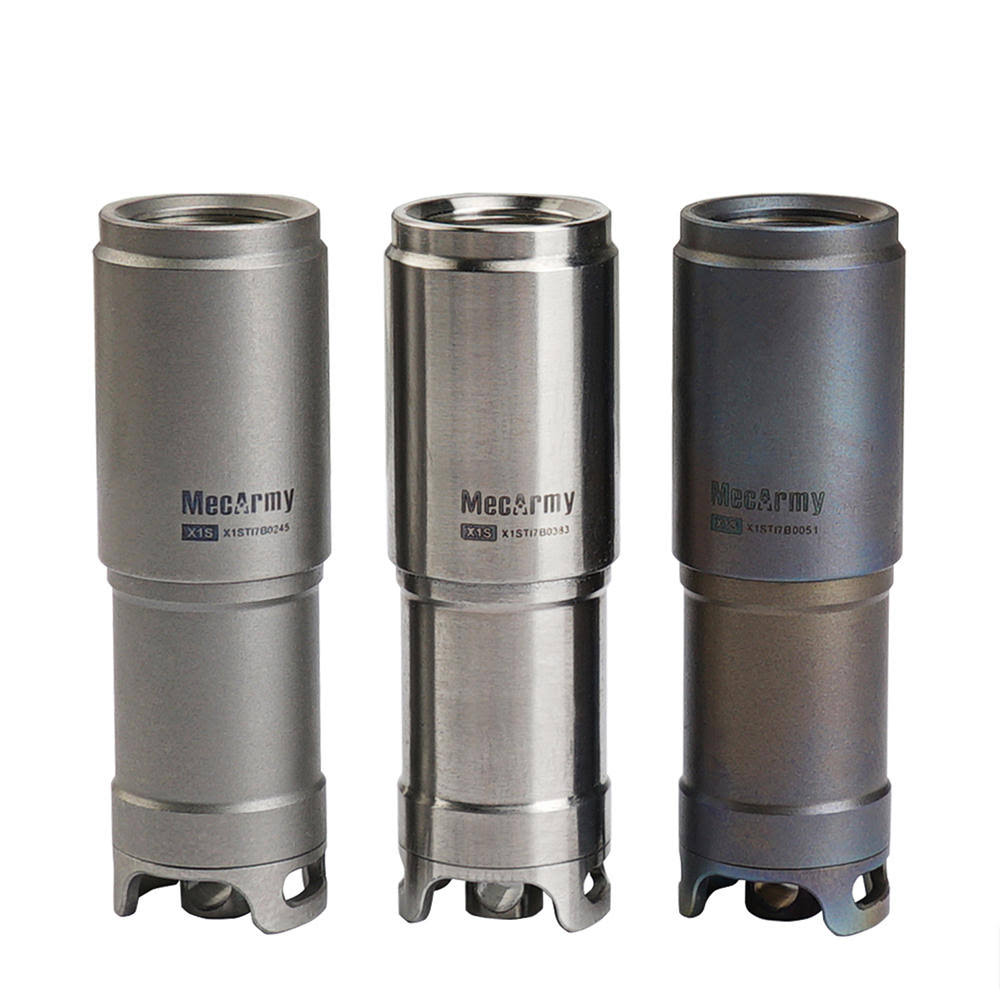 Mini Rechargeable Titanium Keychain Flashlight A8358