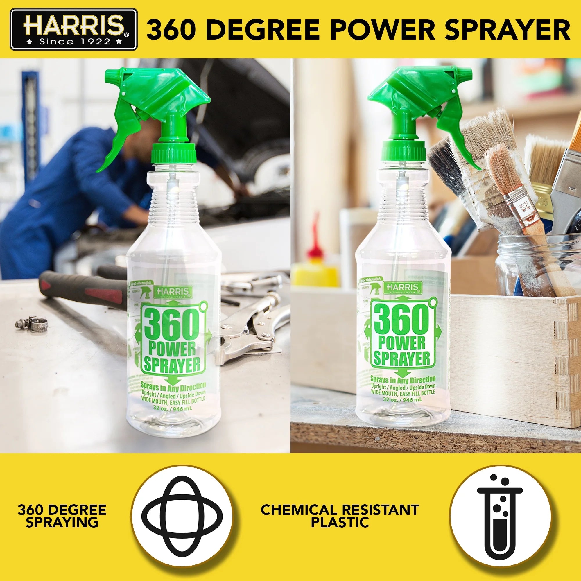 360-Degree Upside Down Spray Bottle 3 Pack 32oz C3997