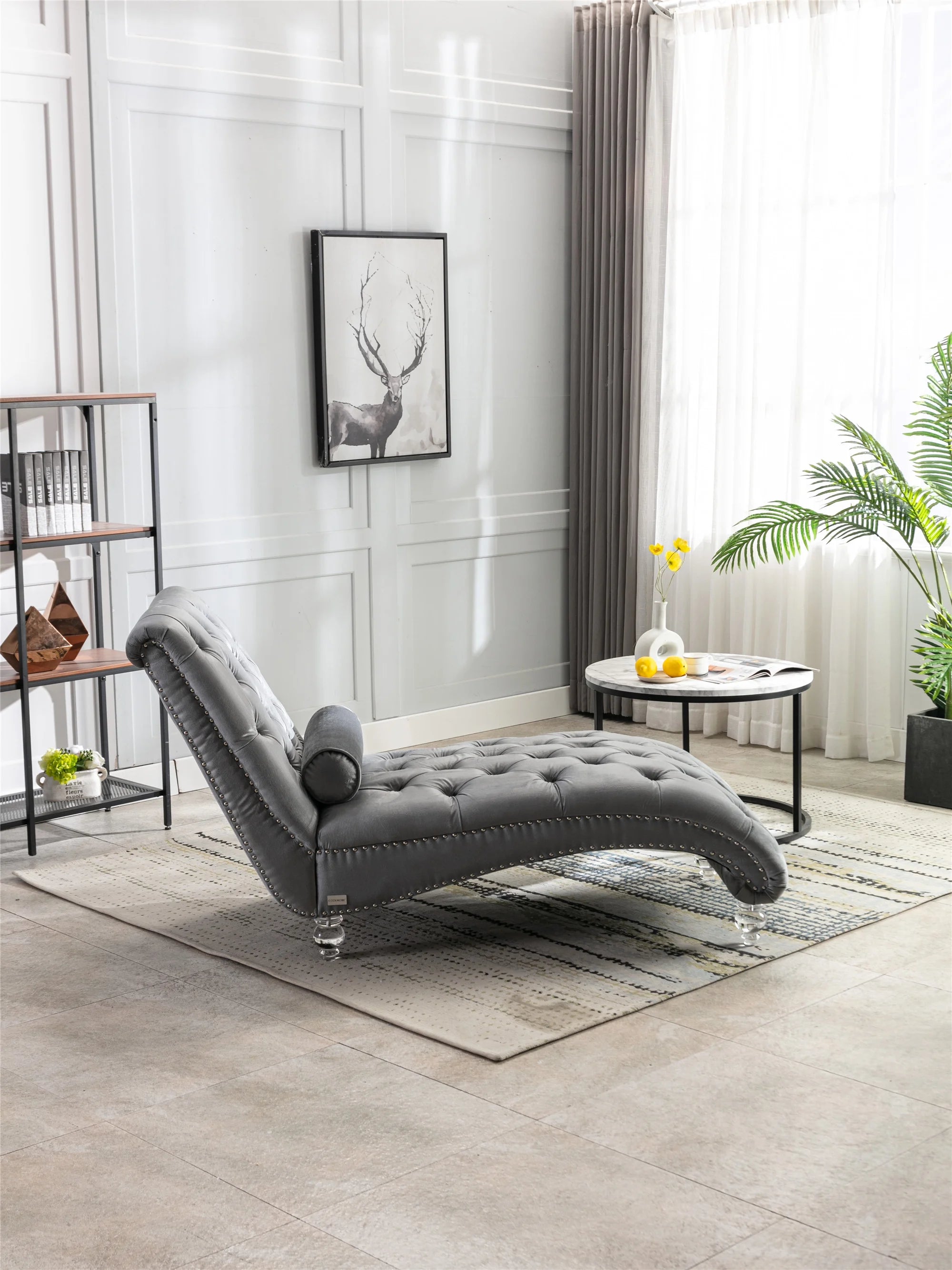 Leisure Concubine Sofa With Acrylic Feet M1867