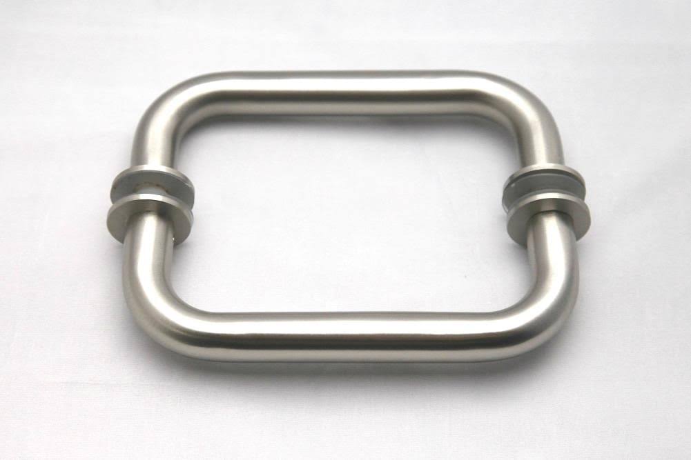 Frameless Shower Door Wall Hinge Brushed Nickel N8219