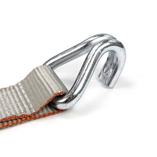 Complete Axle Strap Tie Down Kit with Wire Hook Ratchet Straps, Includes (4) 22x22 Axle Straps, (4) 36x2 S479822