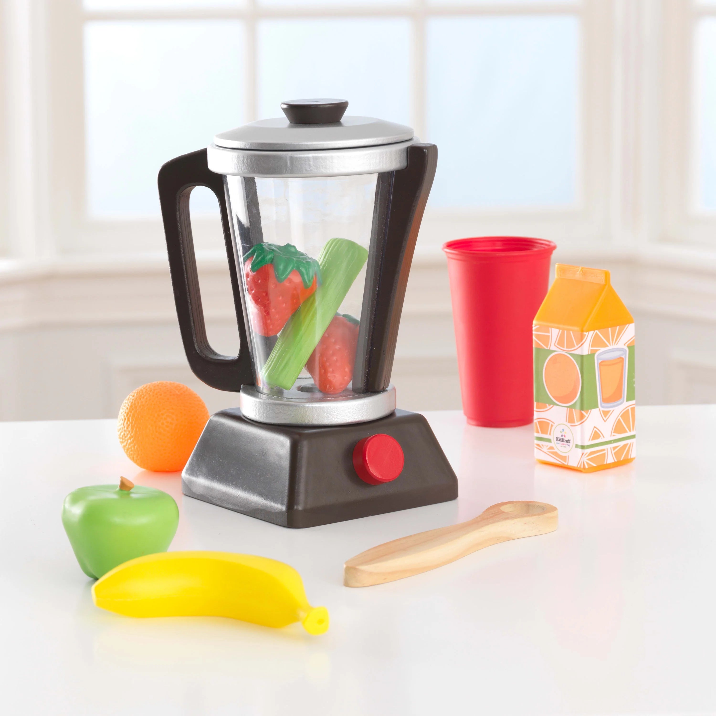 Wooden Espresso Smoothie Set with Toy Food H254