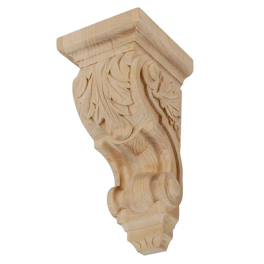 Unfinished Solid Alder Wood Corbel O6618