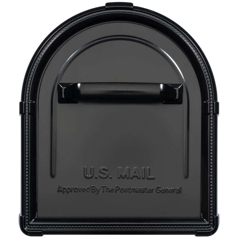Black Post-Mount Mailbox N52503