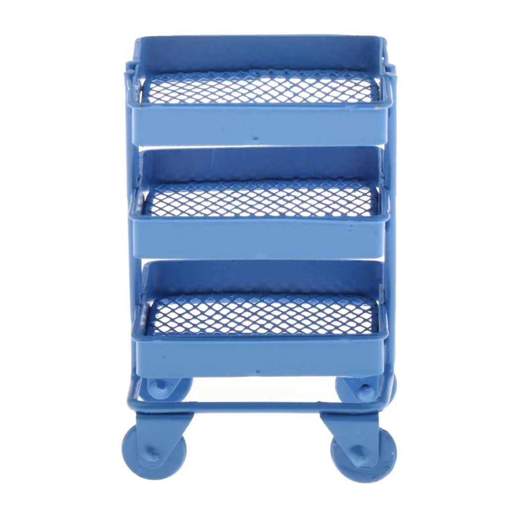 Mini 3 Tier Storage Shelf Dollhouse Decor Accessory O20400