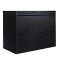 Two-Drawer Lateral File Cabinet, Black V4851