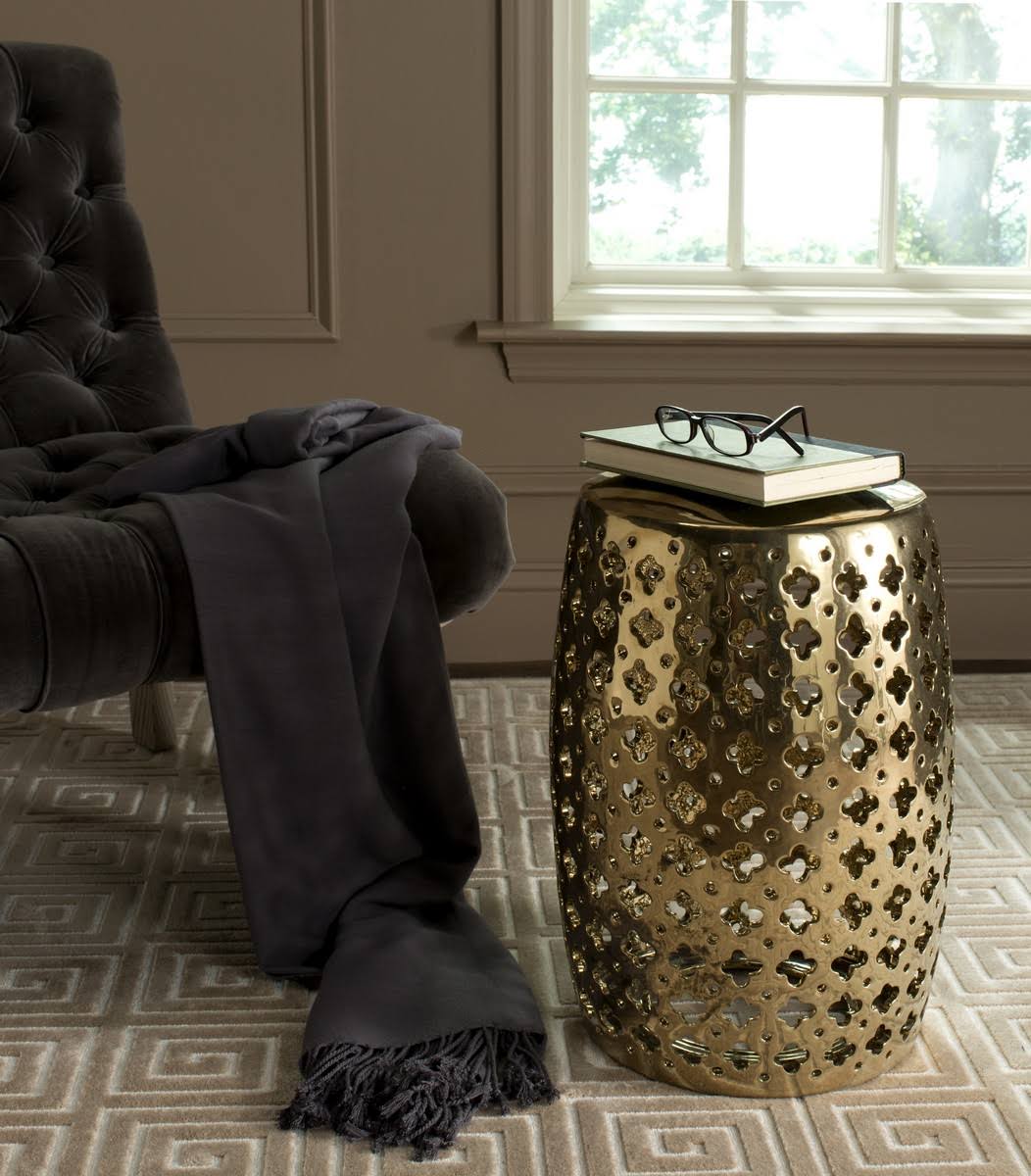 Gold Garden Stool Z8970