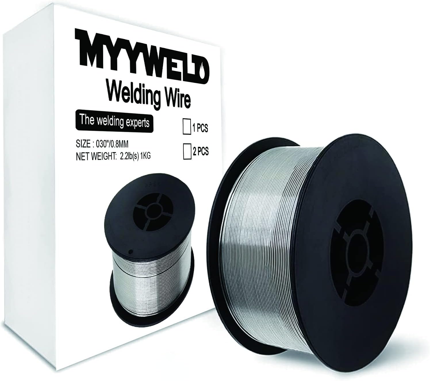 Flux Core Welding Wire .030 Mild Steel 4-Pound Spool Pack of 2 C9251