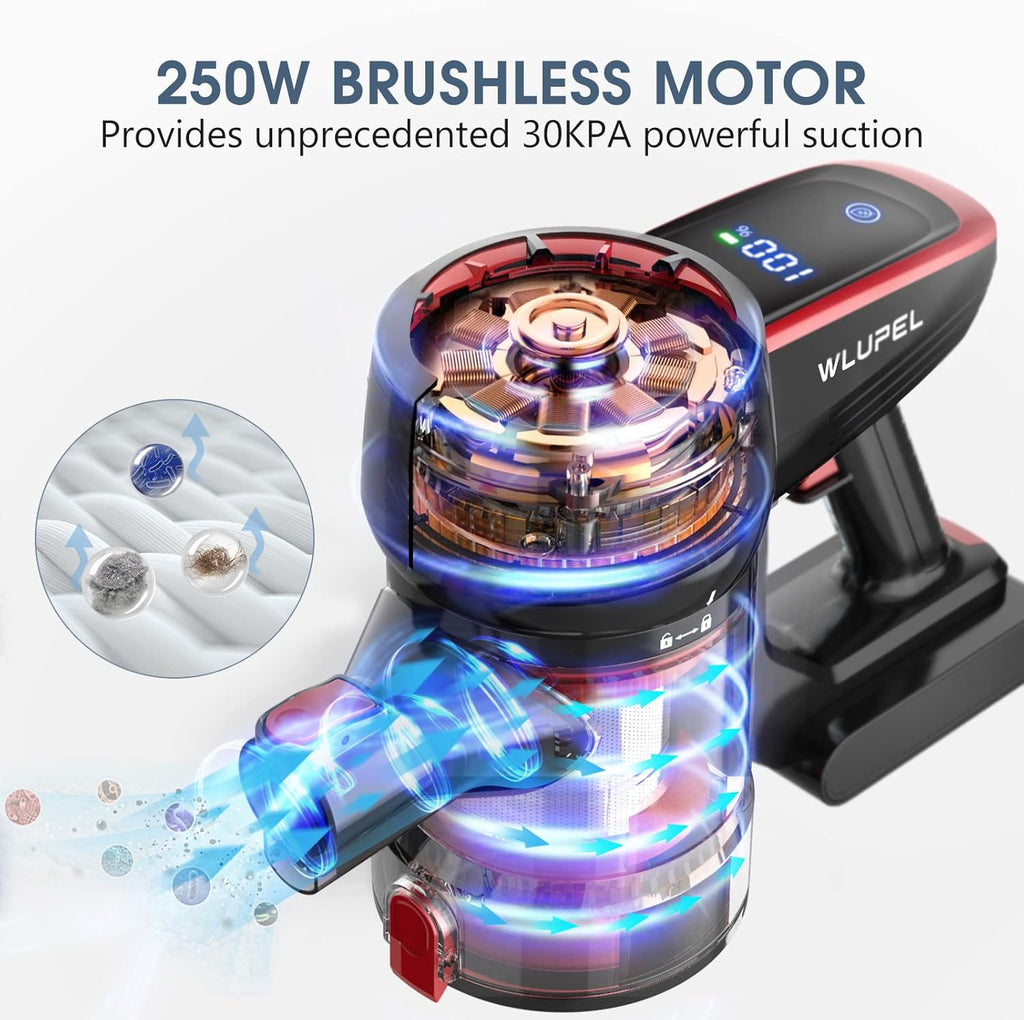 Cordless Stick Vacuum Cleaner with LED Display T547553