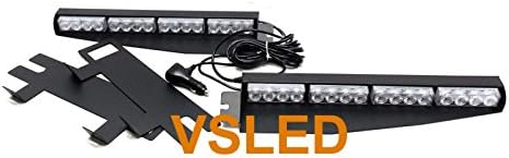 Pack of 2 LED Emergency Beacon Light Bar Q586233