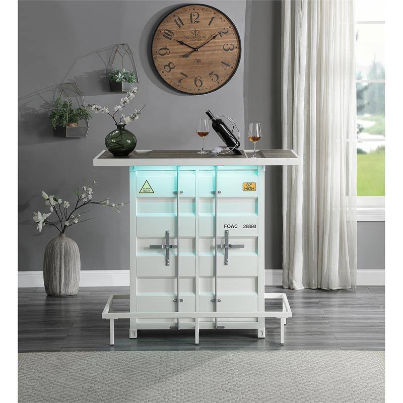 White Metal Bar Table Q1612