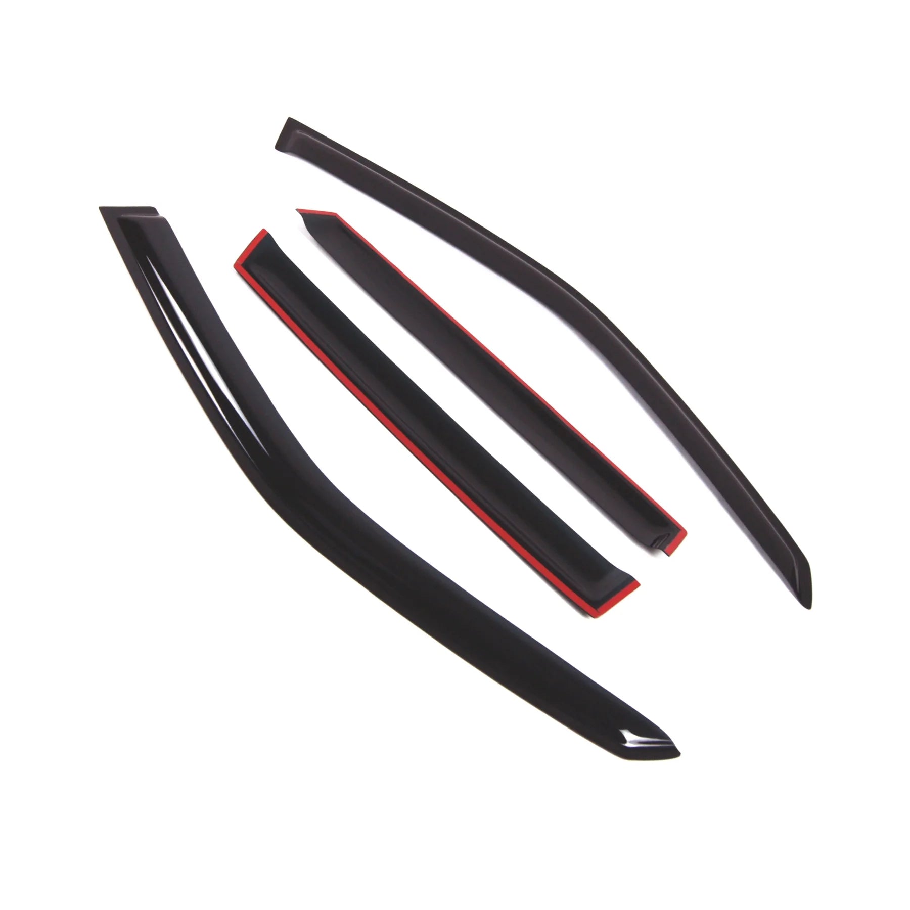 4 Pcs Dark Smoke Window Visor Deflector Rain Guard R584104
