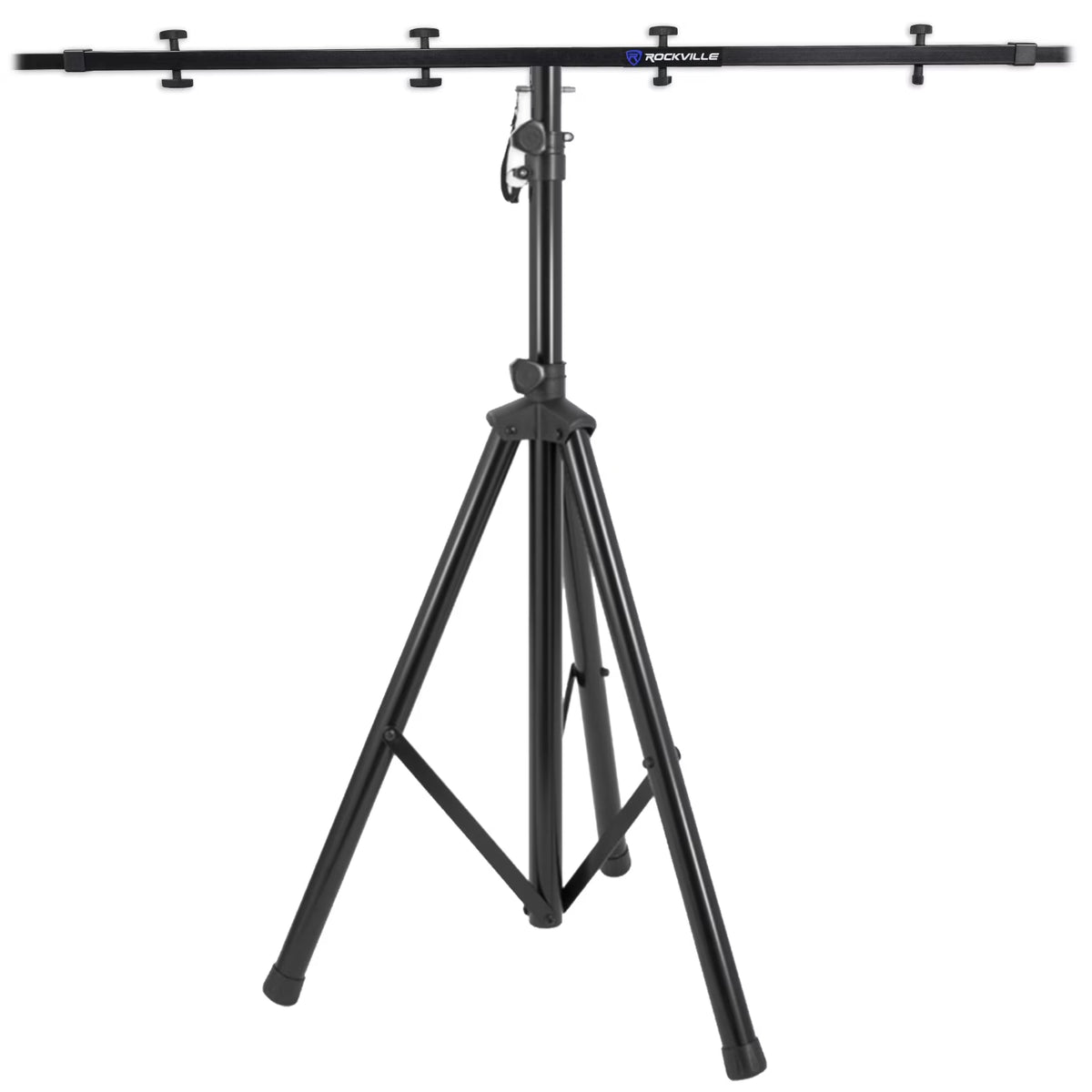 Black Heavy Duty Tripod Pole-Mount Stand with Lighting Cross Bar Q426