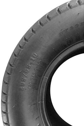 2Pcs Trailer Tubeless Tires Load Range E 10 Ply Bias 205/65-10 W335