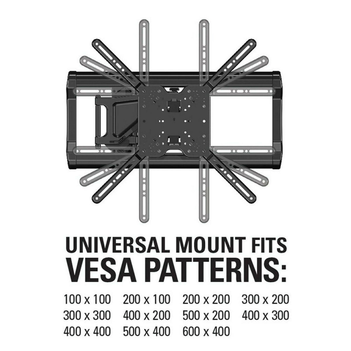 Full-Motion TV Wall Mount for 37x22 to 80x22 TVs I81126
