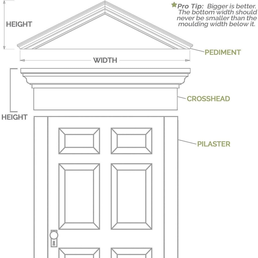 Plain PVC Pilaster with Decorative Capital & Base (Pair) B185