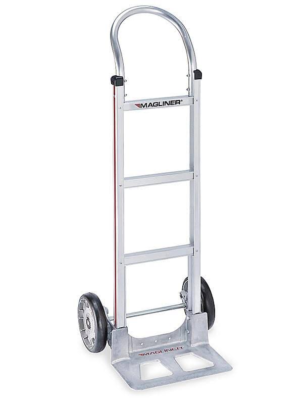 Aluminum Modular Hand Truck with Horizontal Loop Handle and Mold-On Rubber Wheels L5269