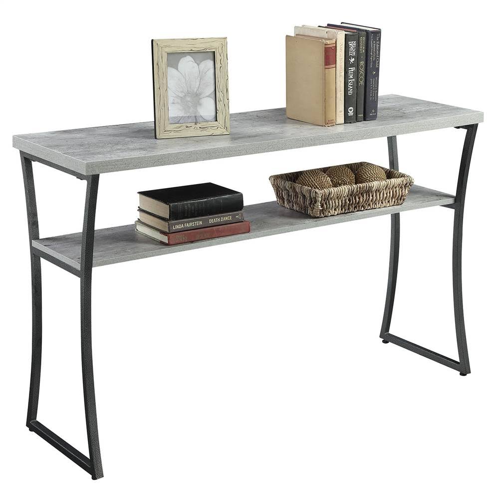 Faux Birch Console Table Y978