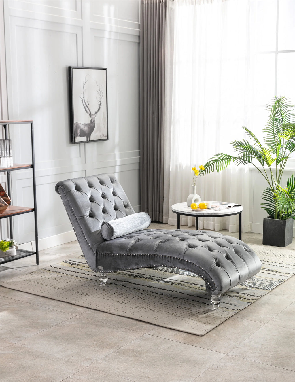 Leisure Concubine Sofa With Acrylic Feet M1867