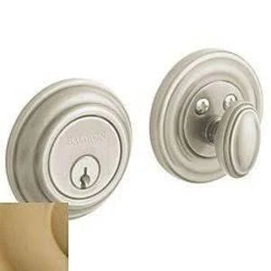 Satin Brass Single Cylinder Deadbolt Z56287