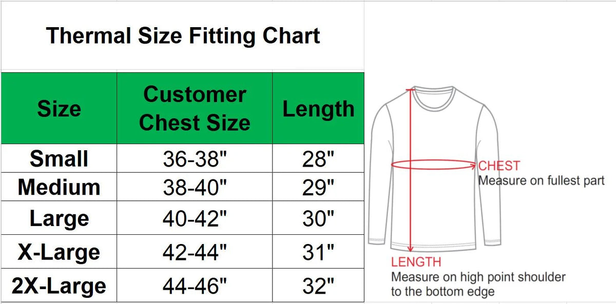 3-Pack Men's Long Sleeve Thermal Shirts Z897535